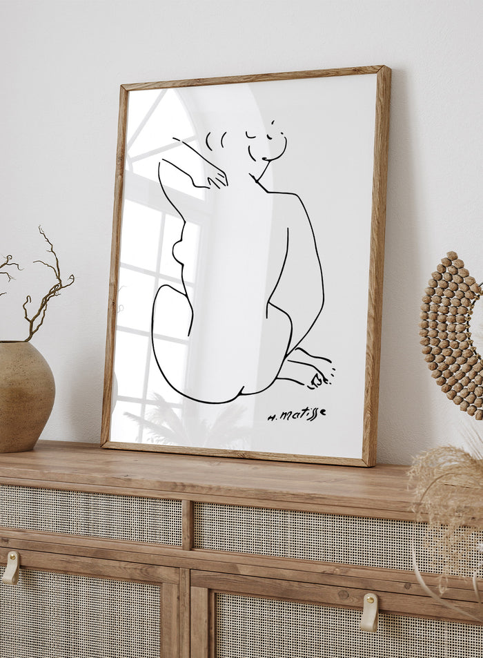 Nude Figure Sketch by Henri Matisse
