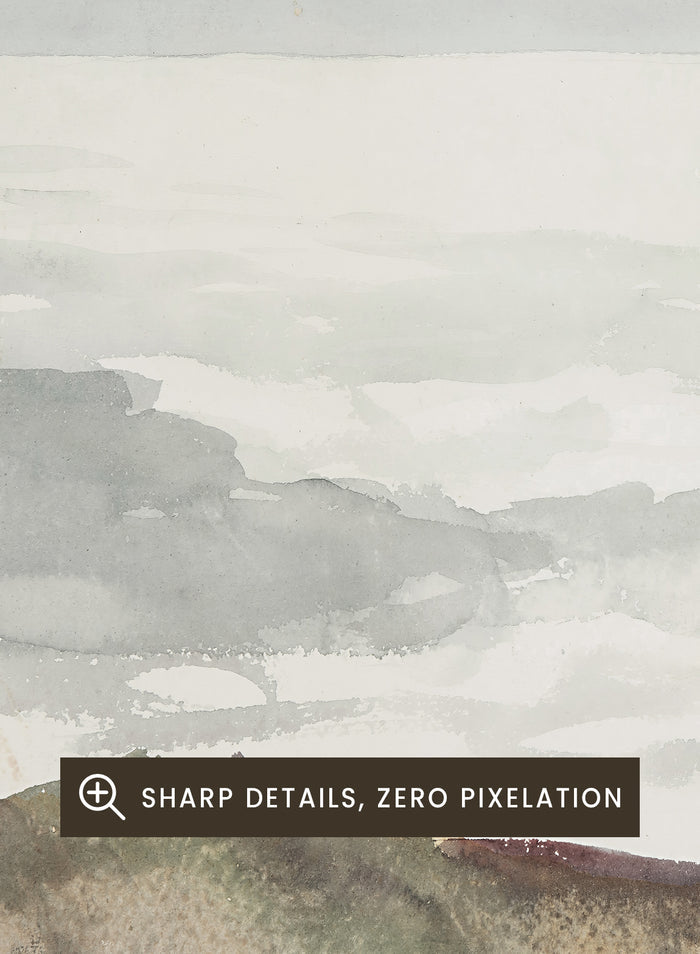 "Ocean Seen from a Cliff, Prout’s Neck, Maine" Art Print