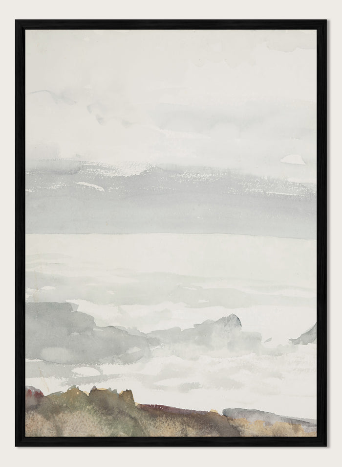 "Ocean Seen from a Cliff, Prout’s Neck, Maine" Art Print