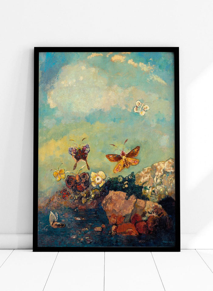 Odilon Redon Butterflies 1910 Art Print OR07_Sugar & Canvas
