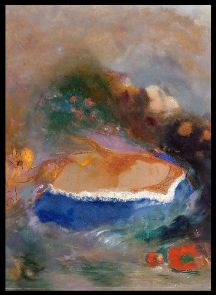 Odilon Redon Ophelia with Blue Wimple Art Print OR10_Sugar & Canvas_Odilon Redon