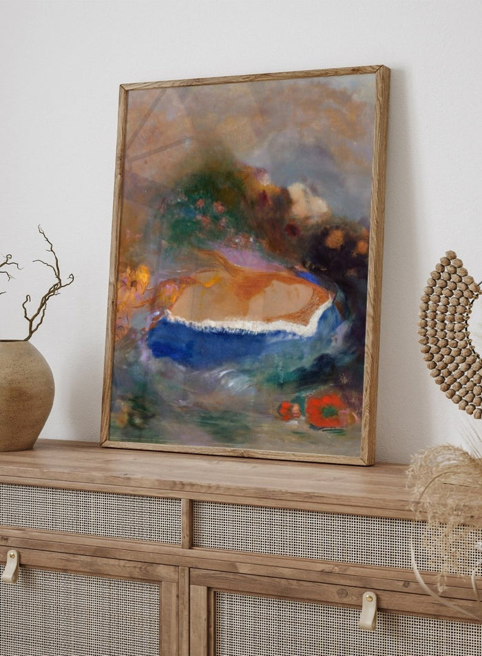 Odilon Redon Ophelia with Blue Wimple Art Print OR10_Sugar & Canvas_Odilon Redon