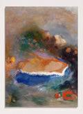 Odilon Redon Ophelia with Blue Wimple Art Print OR10_Sugar & Canvas_Odilon Redon