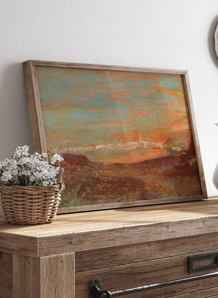 Odilon Redon The Italian Landscape Art Print_Sugar & Canvas_Odilon Redon