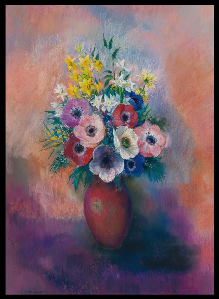 Odilon Redon Vase D’anémones Art Print OR13_Sugar & Canvas_Odilon Redon