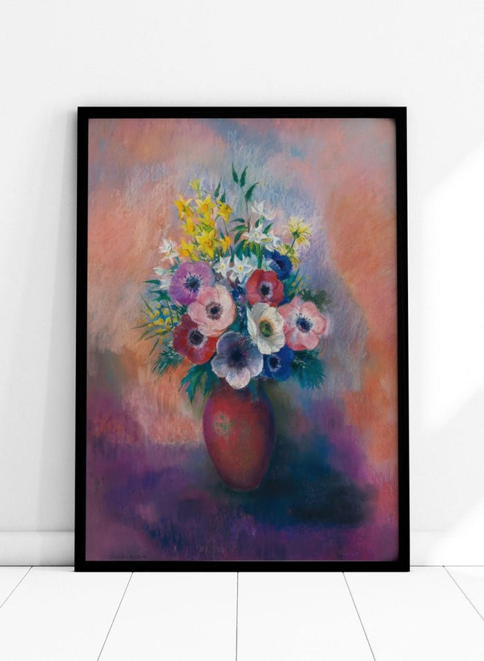 Odilon Redon Vase D’anémones Art Print OR13_Sugar & Canvas_Odilon Redon
