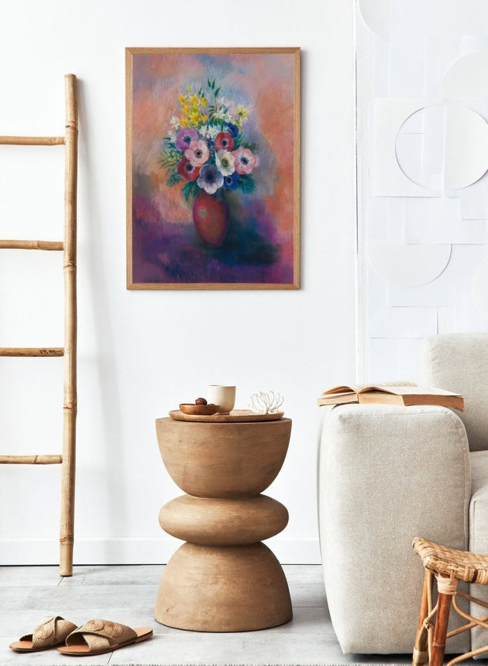 Odilon Redon Vase D’anémones Art Print OR13_Sugar & Canvas_Odilon Redon