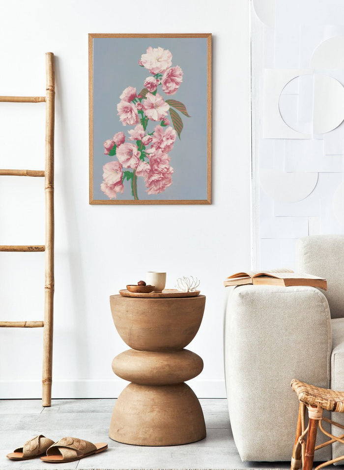 Ogawa Kazumasa Pink Cherry Blossom Flowers Japanese Art Print OK05B_Sugar & Canvas