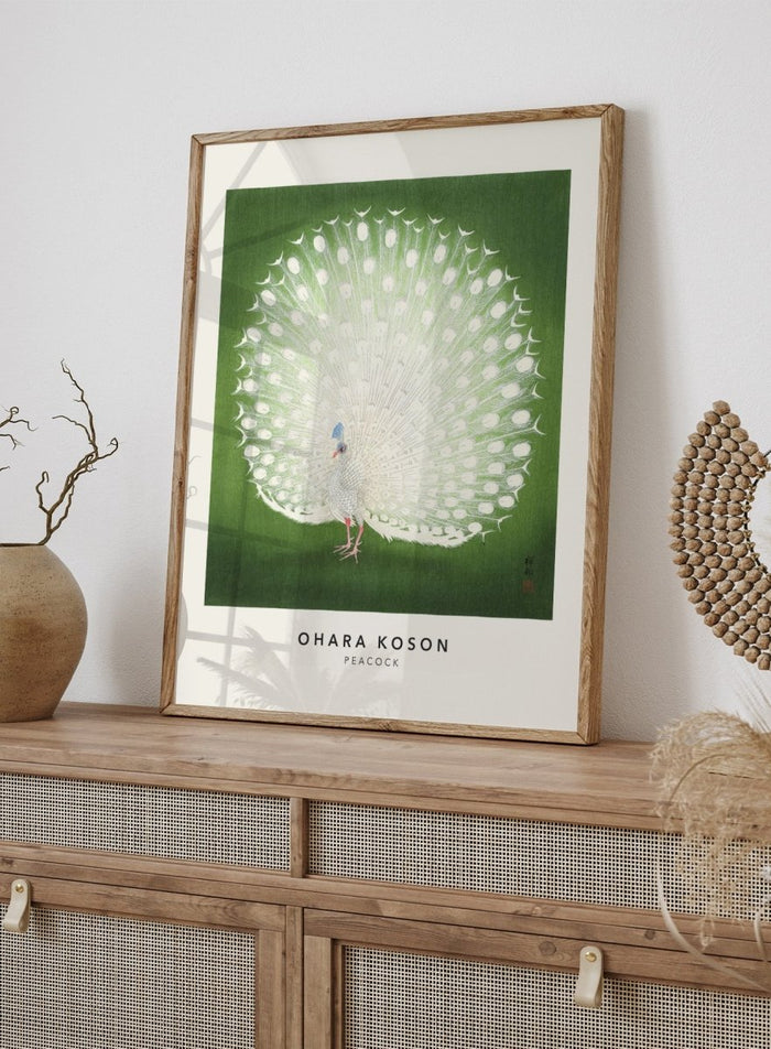 Ohara Koson "Peacock" Art Print_Sugar & Canvas_Ohara Koson