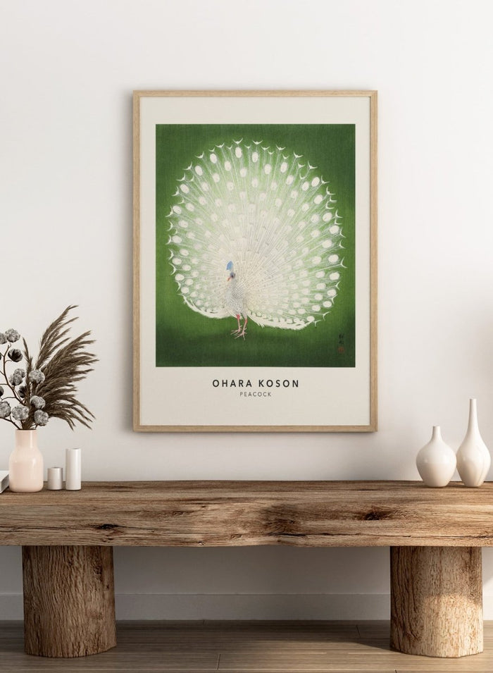 Ohara Koson "Peacock" Art Print_Sugar & Canvas_Ohara Koson