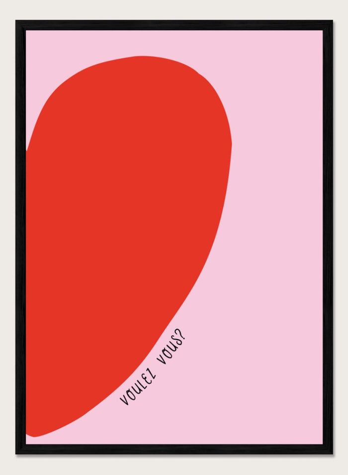 A4/8x12 inches (Framing Available) / Black Wood Frame