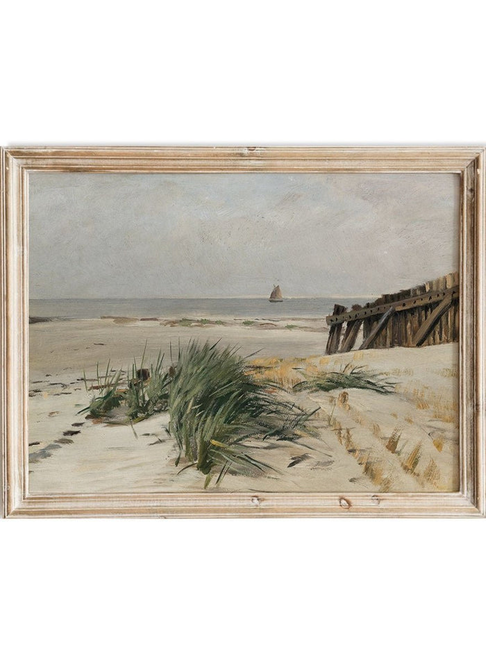 "On the Beach" Art Print_Sugar & Canvas_Eugen Dücker