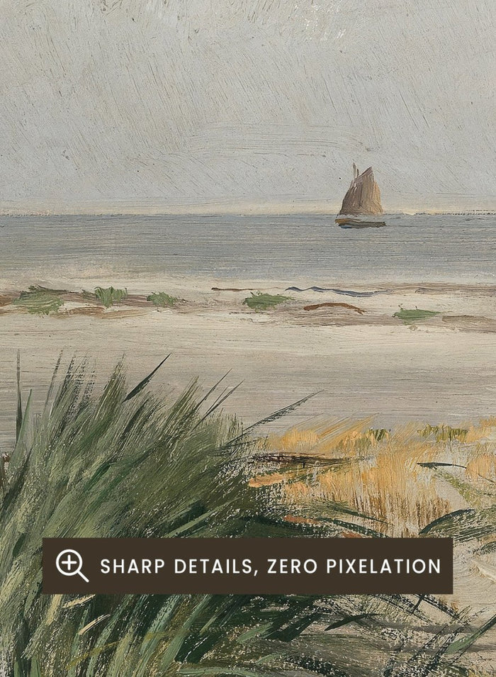 "On the Beach" Art Print_Sugar & Canvas_Eugen Dücker