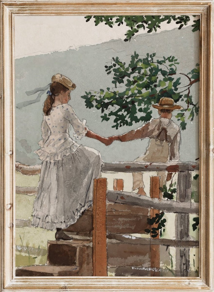 "On the Stile" Art Print_Sugar & Canvas_Winslow Homer