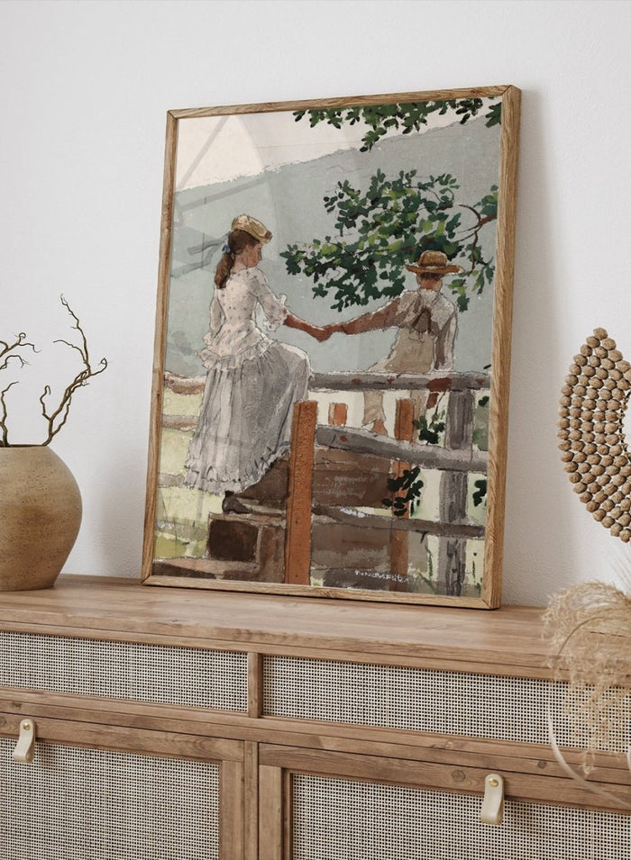 "On the Stile" Art Print_Sugar & Canvas_Winslow Homer