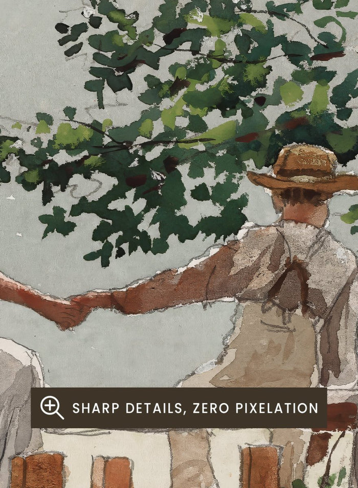 "On the Stile" Art Print_Sugar & Canvas_Winslow Homer