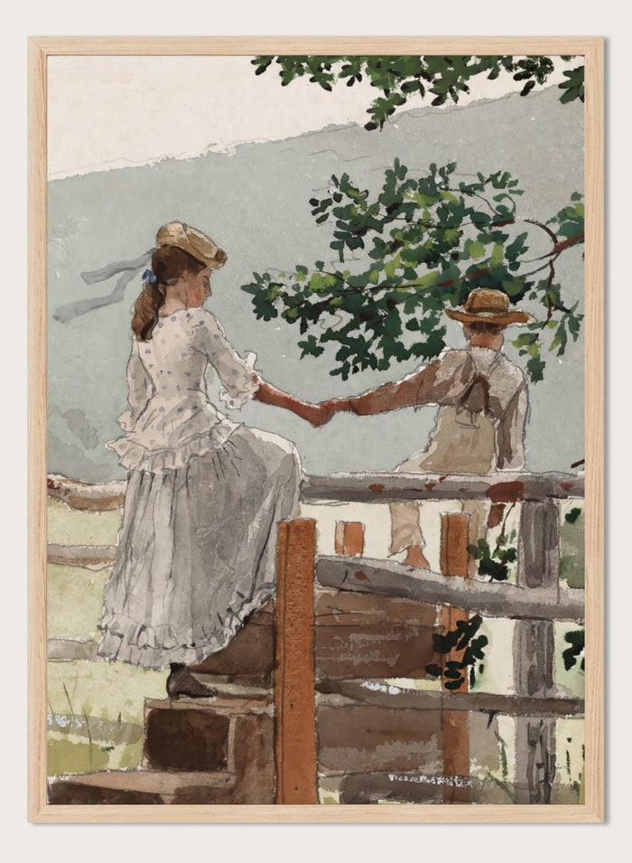 "On the Stile" Art Print_Sugar & Canvas_Winslow Homer