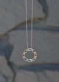 Open Circle Sterling Silver Necklace