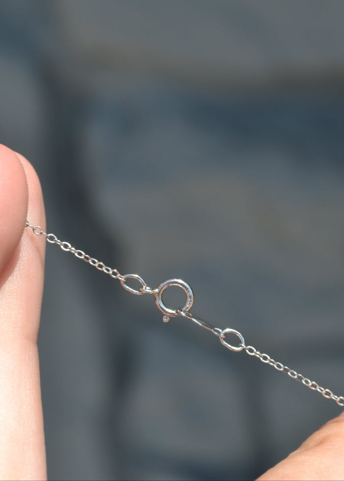 Open Circle Sterling Silver Necklace