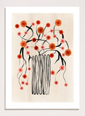 Orange Flowers in Abstract Vase Art Print_Sugar & Canvas_Sugar & Canvas