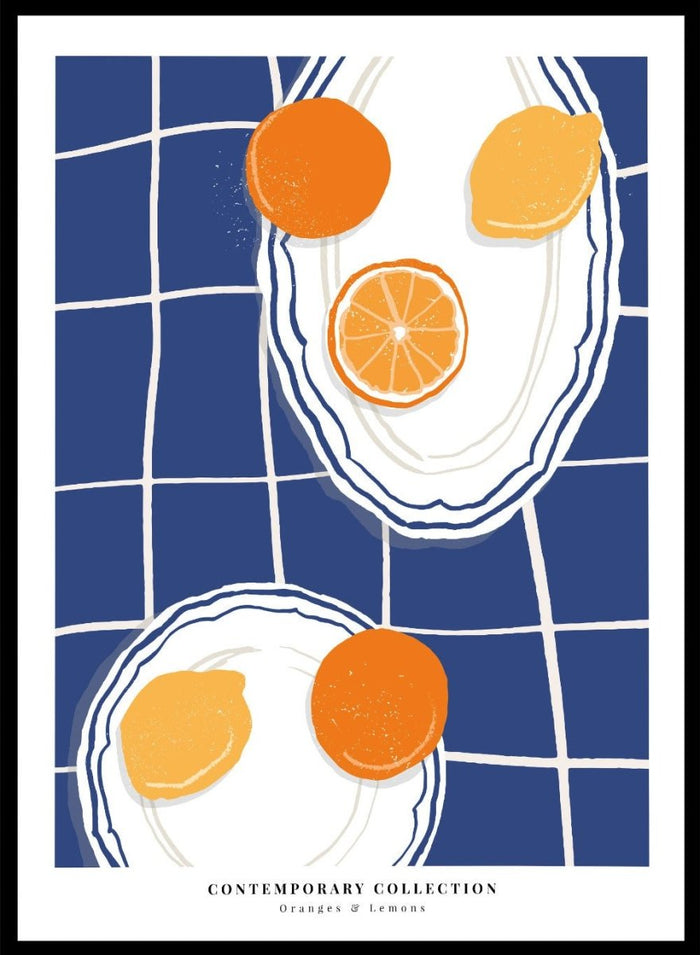 Oranges and Lemons Kitchen Illustration Art Print_Sugar & Canvas_Sugar & Canvas