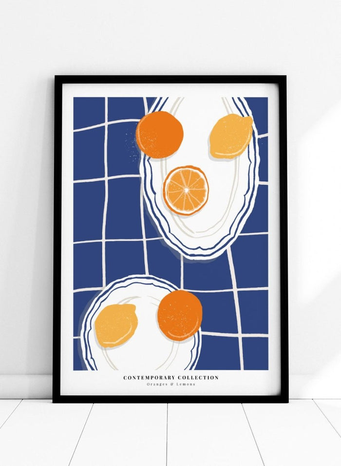 Oranges and Lemons Kitchen Illustration Art Print_Sugar & Canvas_Sugar & Canvas