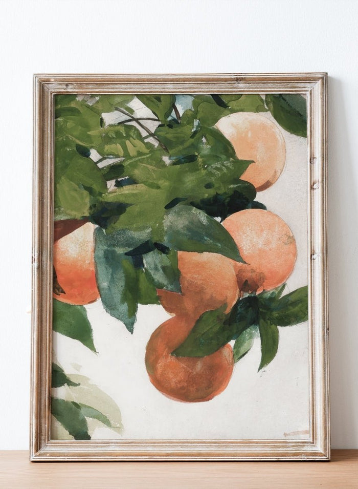 "Oranges on a Branch" Art Print_Sugar & Canvas_Winslow Homer