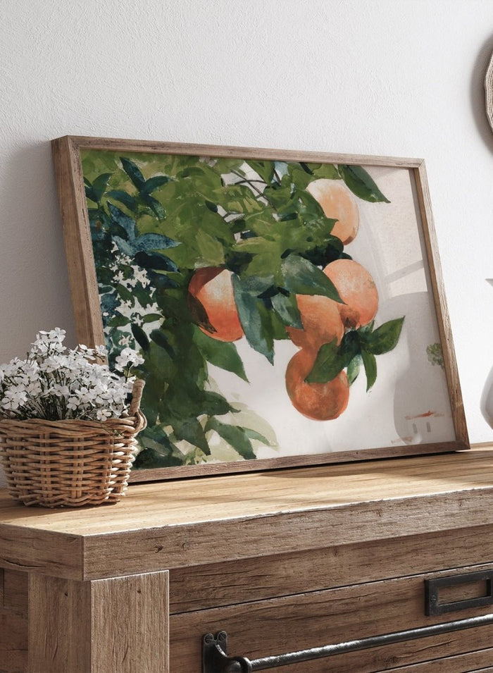 "Oranges on a Branch" Art Print_Sugar & Canvas_Winslow Homer