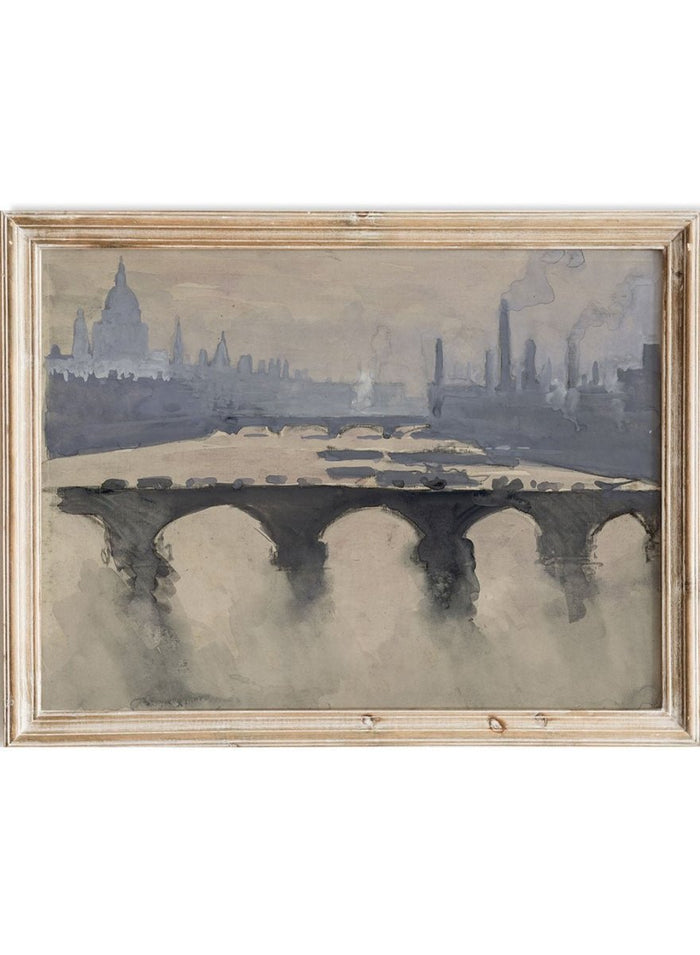 "Out of My London Window" Art Print_Sugar & Canvas_Joseph Pennell