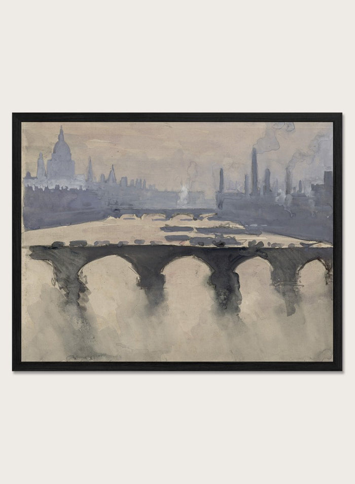 "Out of My London Window" Art Print_Sugar & Canvas_Joseph Pennell