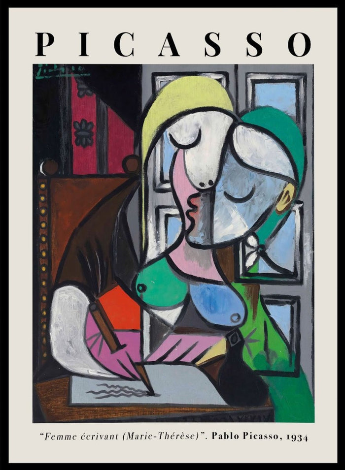 Pablo Picasso - Woman Writing (Marie-Thérèse Walter) Art Print_Sugar & Canvas_Picasso