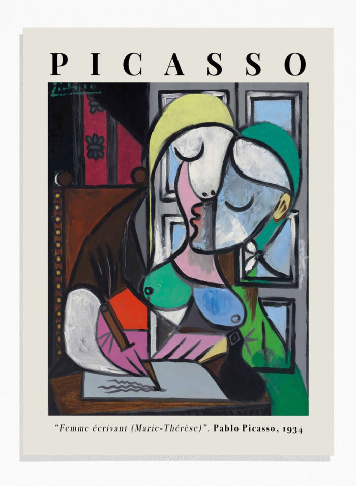 Pablo Picasso - Woman Writing (Marie-Thérèse Walter) Art Print_Sugar & Canvas_Picasso