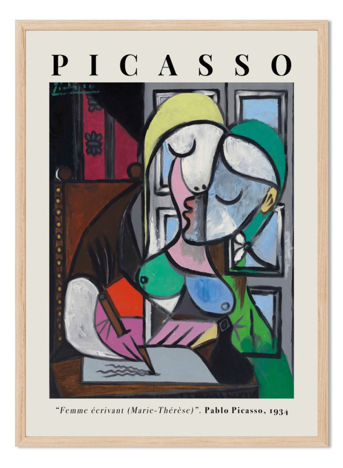 Pablo Picasso - Woman Writing (Marie-Thérèse Walter) Art Print_Sugar & Canvas_Picasso