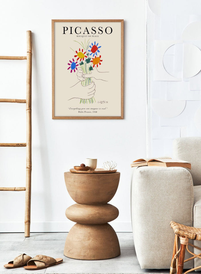 Picasso Bouquet of Peace Art Print_Sugar & Canvas