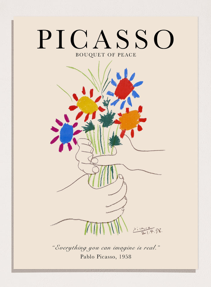 Pablo Picasso Bouquet of Peace Art Print