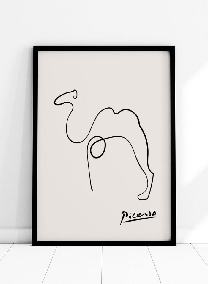 Pablo Picasso Camel Sketch Line Art Print_Sugar & Canvas_Picasso