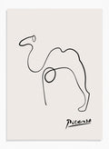 Pablo Picasso Camel Sketch Line Art Print_Sugar & Canvas_Picasso