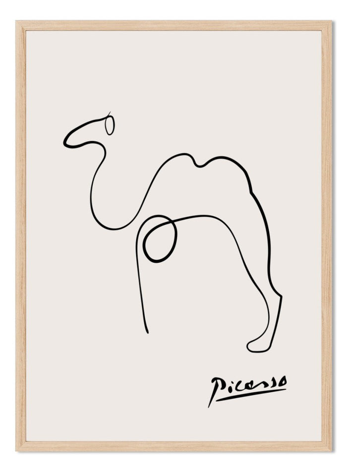 Pablo Picasso Camel Sketch Line Art Print_Sugar & Canvas_Picasso