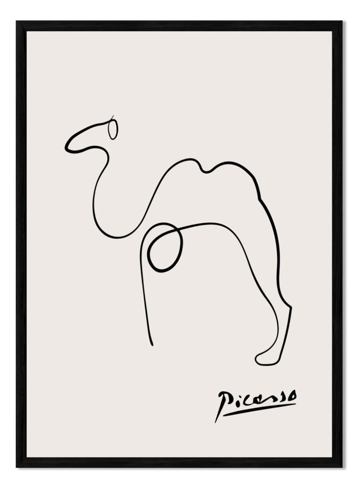 Pablo Picasso Camel Sketch Line Art Print_Sugar & Canvas_Picasso