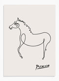 Pablo Picasso Horse Sketch Line Art Print_Sugar & Canvas_Picasso