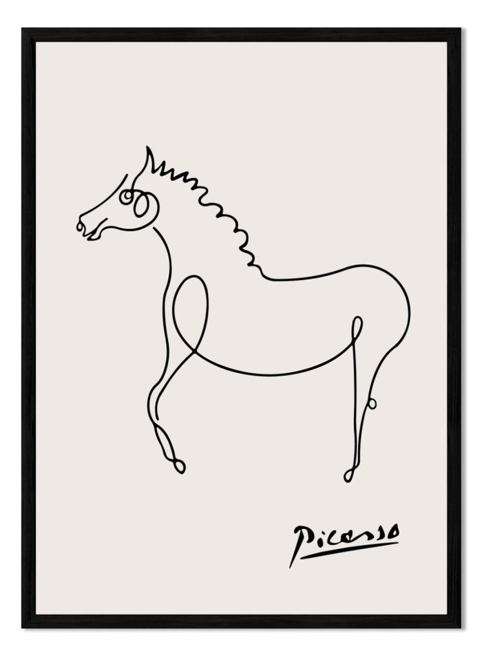 Pablo Picasso Horse Sketch Line Art Print_Sugar & Canvas_Picasso