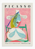 Pablo Picasso Seated Woman with a Straw Hat Art Print_Sugar & Canvas_Picasso