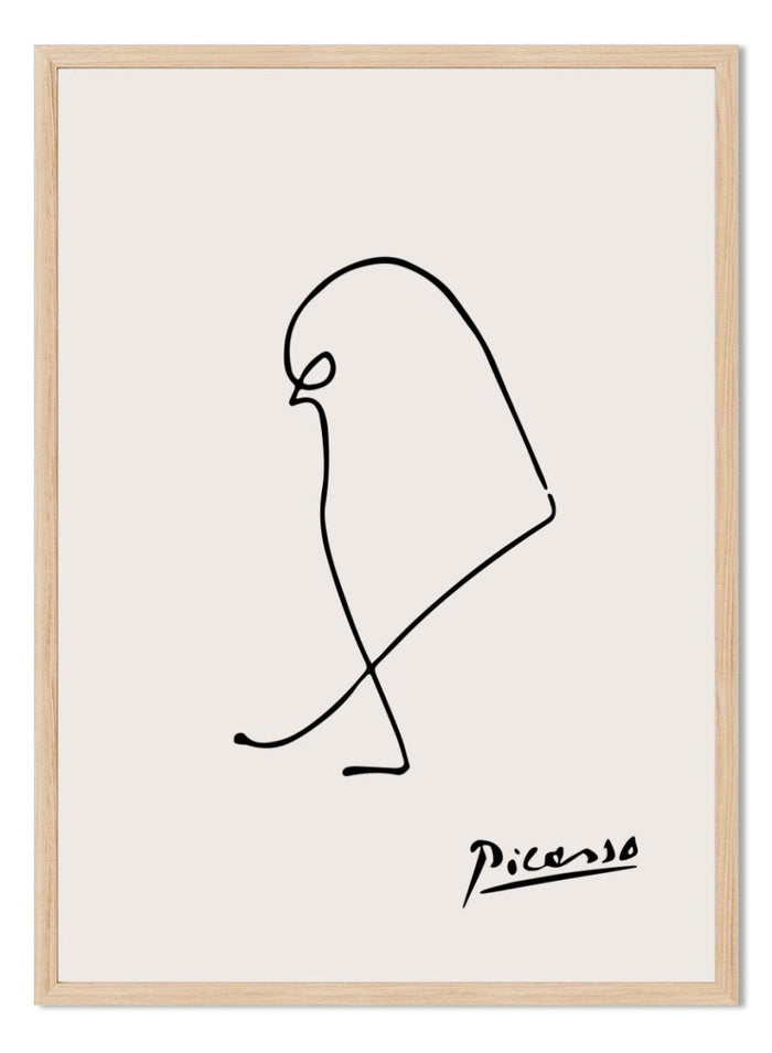 Pablo Picasso Sparrow Bird Sketch Line Art Print_Sugar & Canvas_Picasso