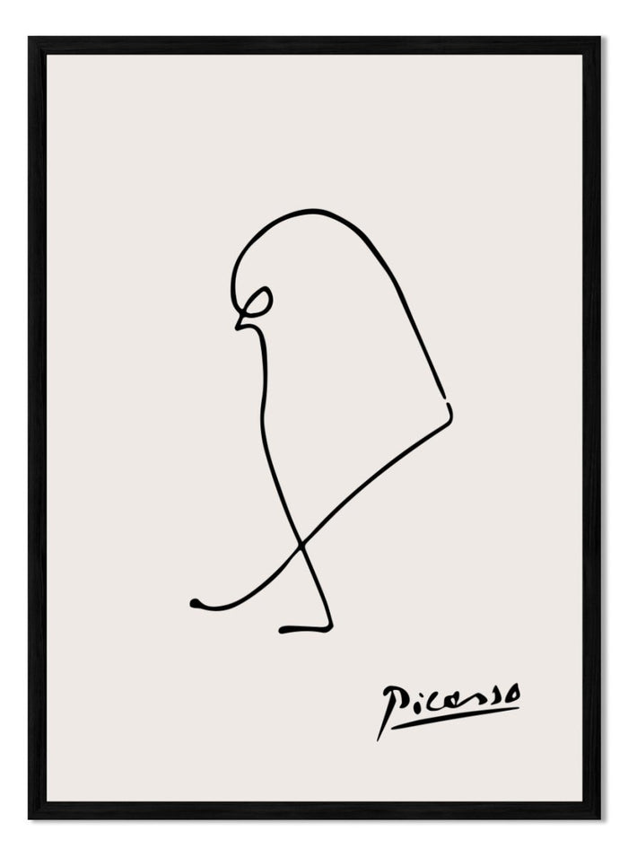 Pablo Picasso Sparrow Bird Sketch Line Art Print_Sugar & Canvas_Picasso