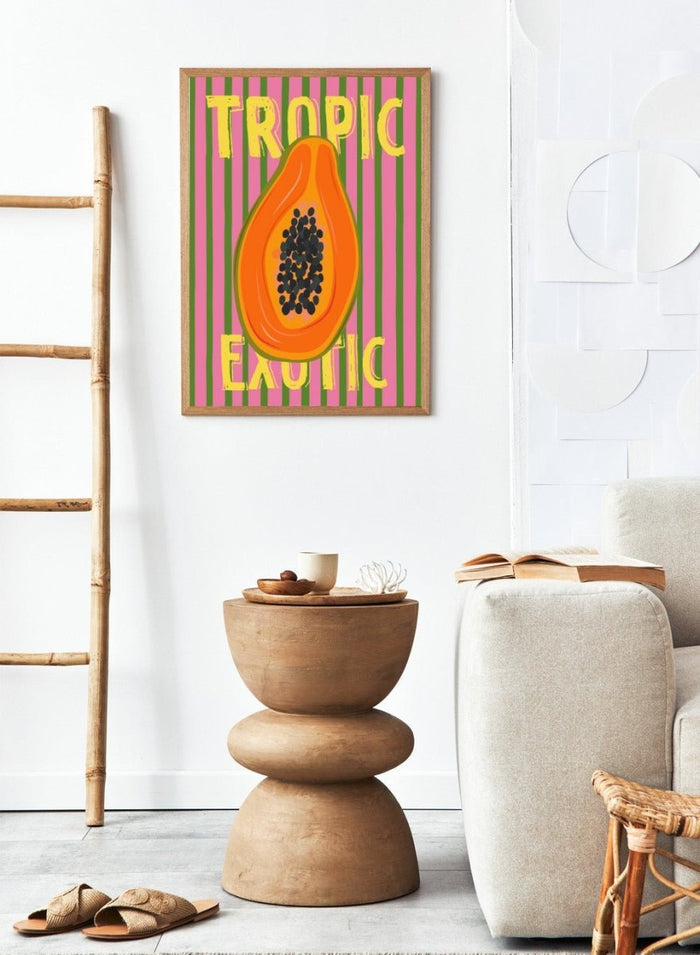‘Papaya’ Aesthetic Art Print_Sugar & Canvas_Sugar & Canvas
