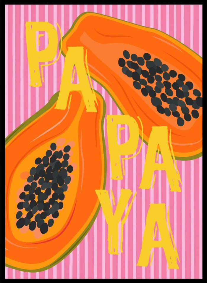 'Papaya Pop' Aesthetic Art Print_Sugar & Canvas_Sugar & Canvas