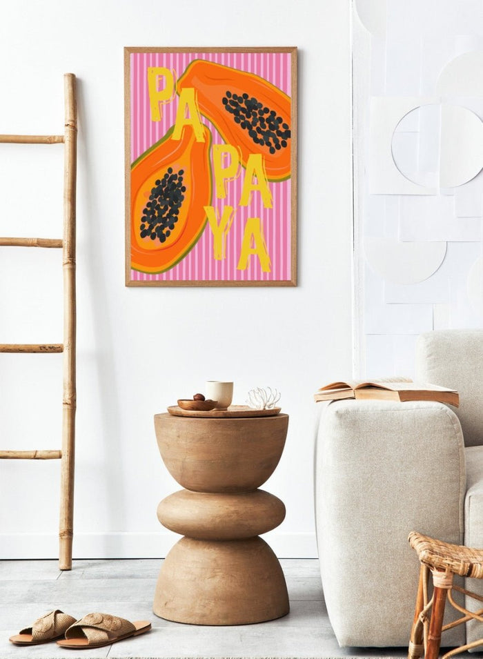 'Papaya Pop' Aesthetic Art Print_Sugar & Canvas_Sugar & Canvas
