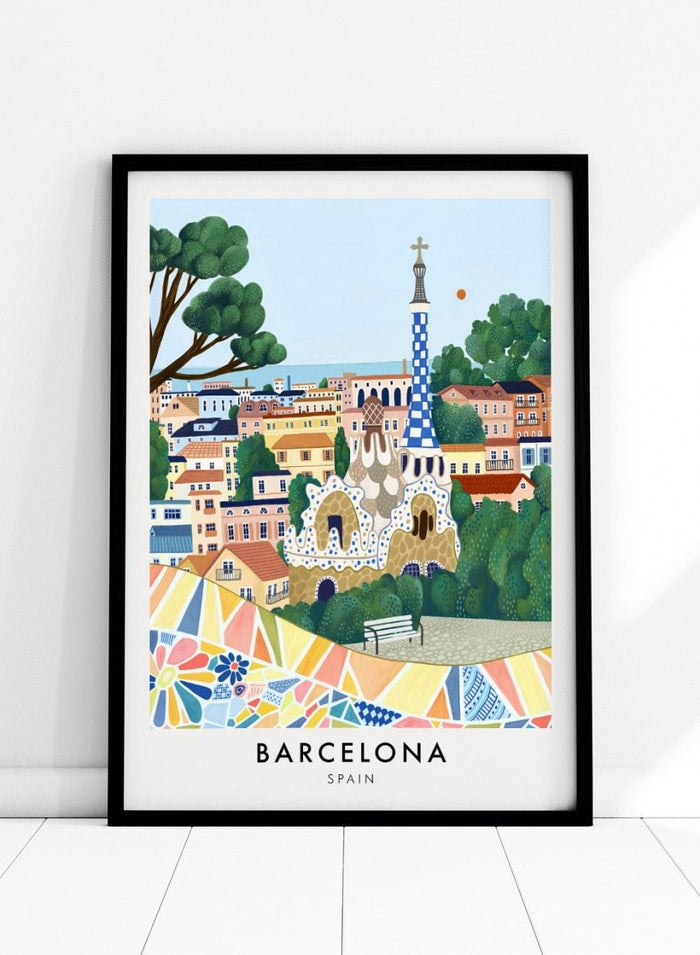 Park Güell Barcelona Spain Art Print_Sugar & Canvas_Sugar & Canvas