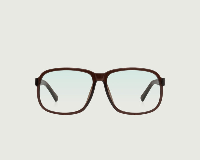 Cacao::Parton Anti-Radiation Glasses square brown recycled polyester front