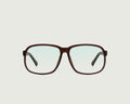 Cacao::Parton Anti-Radiation Glasses square brown recycled polyester front